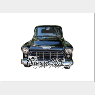 1955 Chevrolet 3200 Stepside Pickup Truck Posters and Art